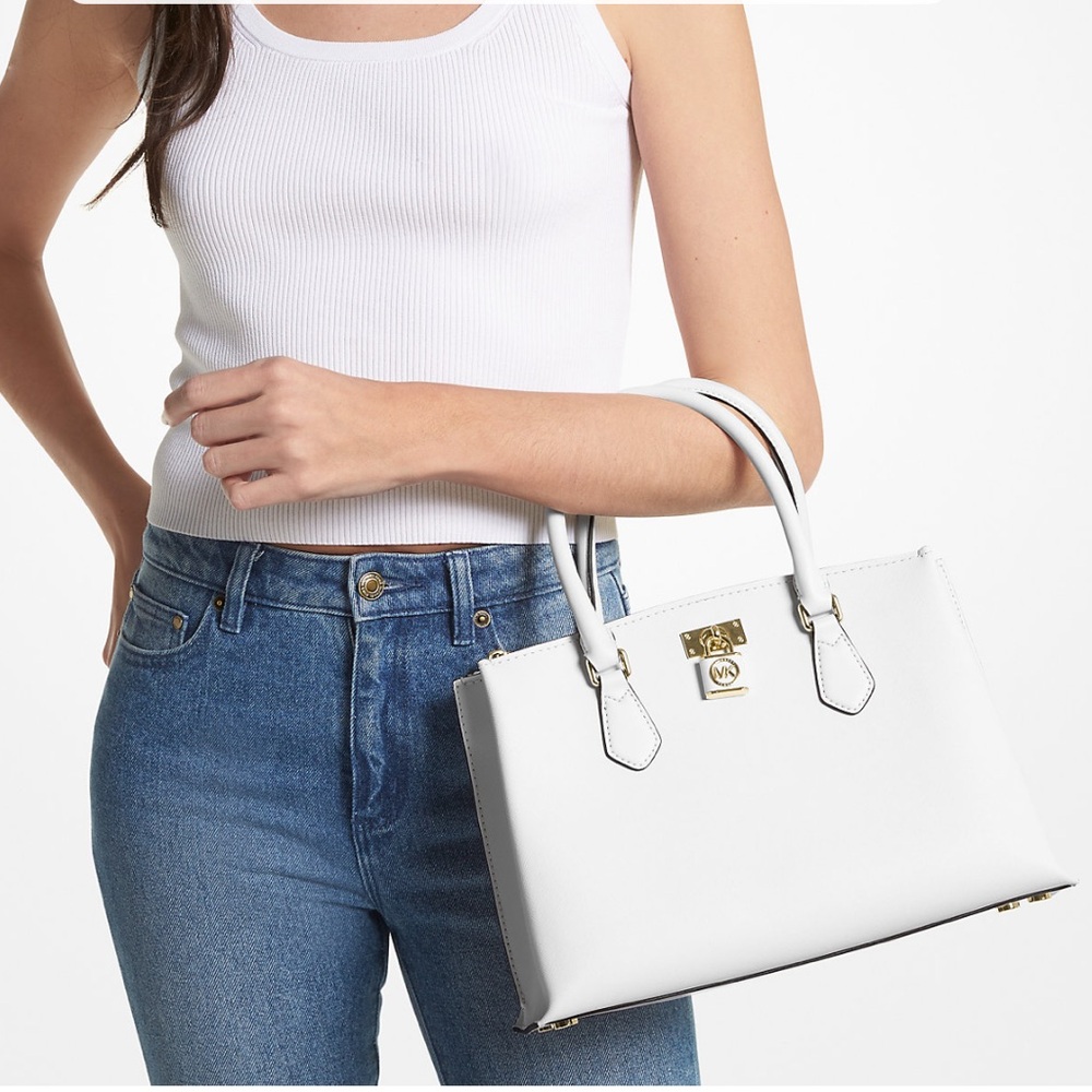 NWT MICHAEL Michael Kors Ruby Medium Saffiano Lea… - image 8